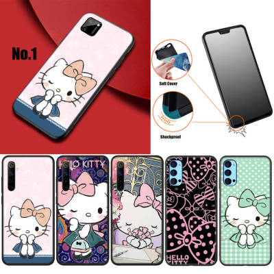 17GV Cute Hello Kitty Cartoon อ่อนนุ่ม High Quality ซิลิโคน TPU Phone เคสโทรศัพท์ ปก หรับ Realme XT X2 A5 2 3 5 5S 5i 6 6i 7 7i 8 8S 8i 9 9i Pro Plus X Lite