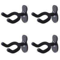 4Pcs Guitar Wall Mount Hanger Stands Holders Hooks Home Studio Guitar Keeper Guitar Acoustic Electric Bass Ukulele