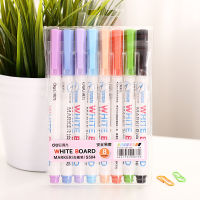 8 Colors Low-Odor Dry Erase Markers, Whiteboard Erasable Marker Pens Set, Ultra Fine Tip, Assorted Colors