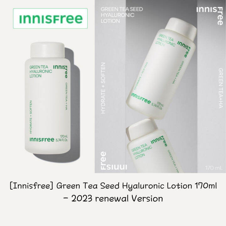 Innisfree Green Tea Seed Hyaluronic Lotion 170ml 2023 Renewal Version Lazada 0383