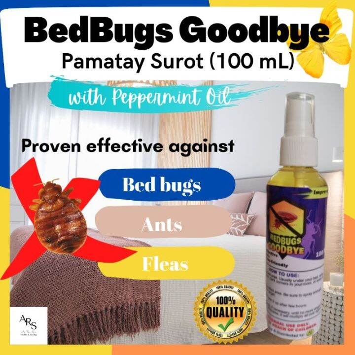 (100 mL) BedBugs Goodbye Bed Bugs Dust Mites Ants Fleas Killer Spray Pamatay Surot Lazada PH