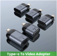 2020ใหม่ประเภท-CไปยังHdmi/Vga/DP/RJ45/Mini DP HD Video Converter 4K 60HzสำหรับMacBook Huawei Mate 30 HDMI USB-C สินค้า Type C To RJ45 LAN Port Adapter