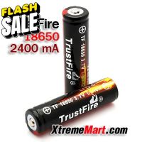 แบตเตอรี่ TrustFire 18650 3.7V 2400mAh Protected Rechargeable Lithium Battery (ต่อก้อน) #แบตโทรศัพท์  #แบต  #แบตเตอรี  #แบตเตอรี่  #แบตมือถือ