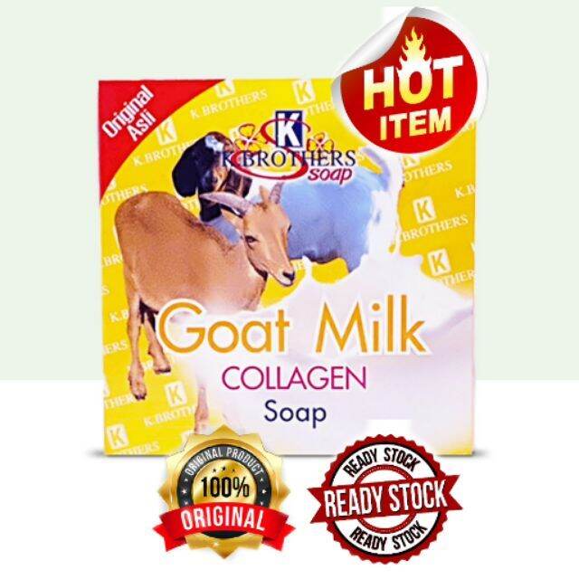 K Brothers Goat Milk Collagen Soap Lazada