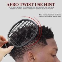 Professional Curly Hair Dirty Braid Comb Fashion Men Double Ended Twist Up Comb Perm Style Comb Twisted Barber Accessories Tool