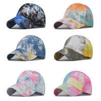 Baseball Cap Uni Tie Dye Polyester Outdoor Casual Simple Womens Hat Fashion Versatile Outdoor Sports Cap