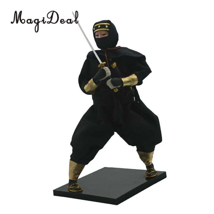 12inch-vintage-japanese-ninja-samurai-doll-figure-in-black-clothes-home-decoration