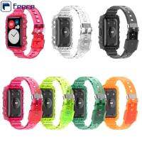 สายรัดโปร่งใสอะไหล่ TPU อุปกรณ์สายรัดนาฬิกา FEECE