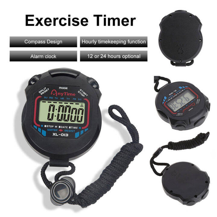 Electronic stopwatch running competition timer sports multifunctional