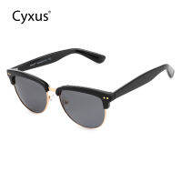 Cyxus แว่นกันแดด Polarized ขนาดใหญ่สำหรับผู้หญิง/บุรุษ 100% ป้องกันรังสียูวีสีเทาเลนส์ Eyewear-1830 แฟชั่น