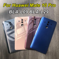 Us Jelas untuk Mate 10 Pro Bateri Penutup Belakang Panel Kaca Belakang Kes Perumahan dengan Kanta Kamera BLA-L29