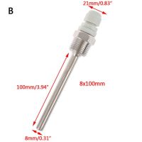 ฮักซวนกระติกน้ำร้อน1ชิ้น50-200สเตนเลสสตีล1/2Quot; เธรด Npt สำหรับเซ็นเซอร์อุณหภูมิ