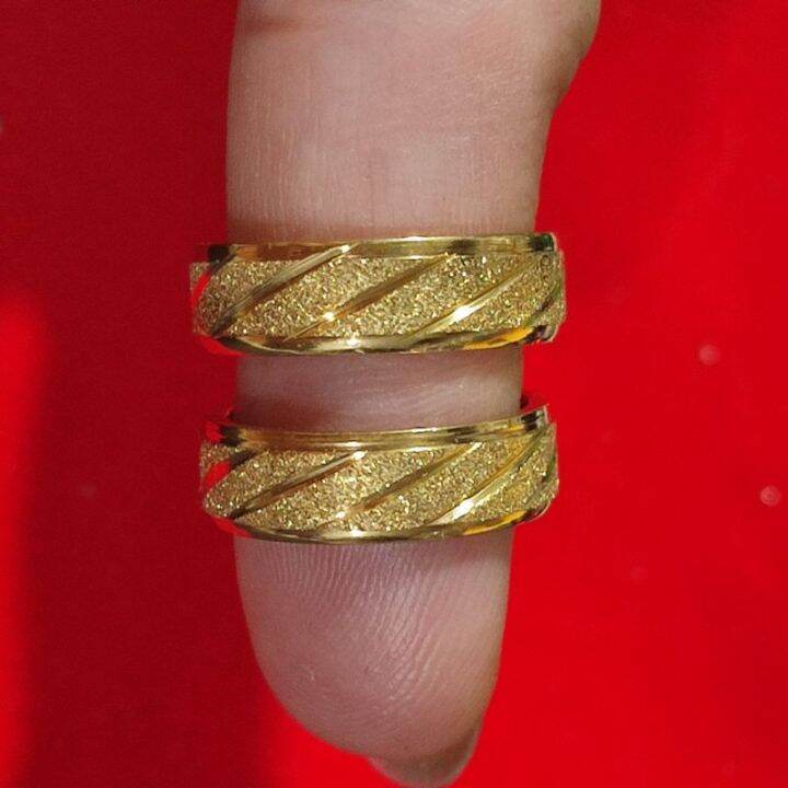 10k Gold Wedding Ring Not Fade Ring Lazada PH