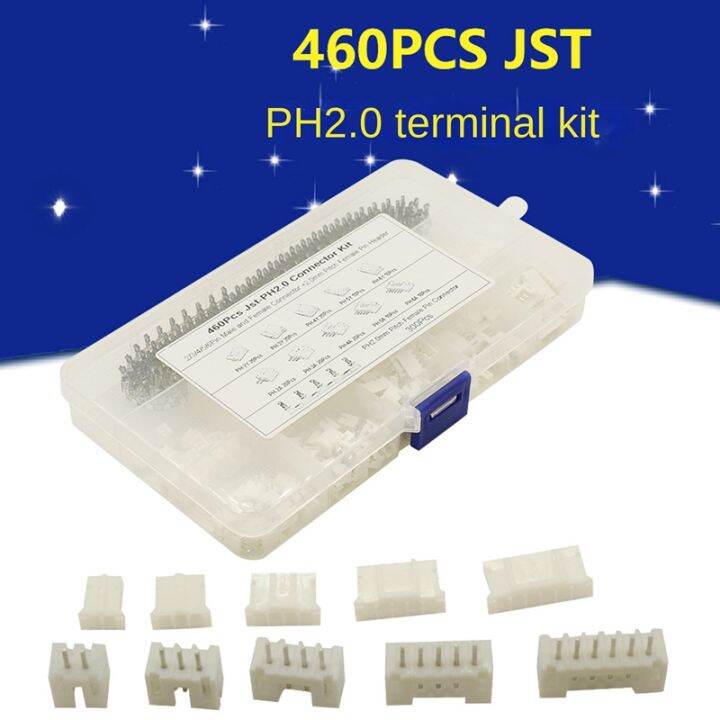 460pcs-jst-ph2-0mm-pitch-2-3-4p-plastic-shell-base-connector-wiring-connector-kit