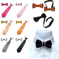 2PCS High Quality Childrens Kids Unisex Solid Color Ties Bowtie Wedding Boys Bow Tie Clothing AccessoriesTR0011 Boys Clothing