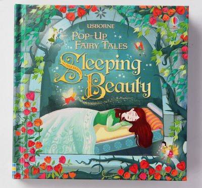 Sleeping Beauty (Pop Fairy Tales) กระดาษแข็งหนังสือ Fairy Tale สมุดวาดภาพระบายสีสำหรับเด็ก3-6ปี
