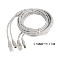 สายเคเบิลเครือข่ายสำหรับสาย Lan ไฟ RJ45 30M/20M/15M/10M/5M + DC 12V สำหรับกล้อง IP เครือข่าย CCTV