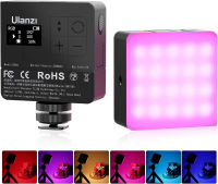 ULANZI VL49 Pro RGB Video Light, Mini Rechargeable LED Camera 360° Full Color Portable,2500-9000K Dimmable LED Panel Lamp w LCD Display,Photography Lighting Support Magnetic Attraction