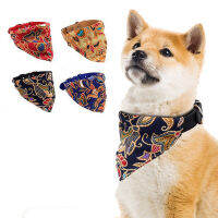 Dog Collar Bib in One Cotton Cat Collar Cute Fashion Pattern Design Triangular Binder Scarf