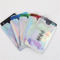 2Pcs Anti Rfid Card Holder NFC Blocking Reader Lock Id Bank Card Holder Case Protection Metal Credit Card Case Aluminium 6*9cm Card Holders