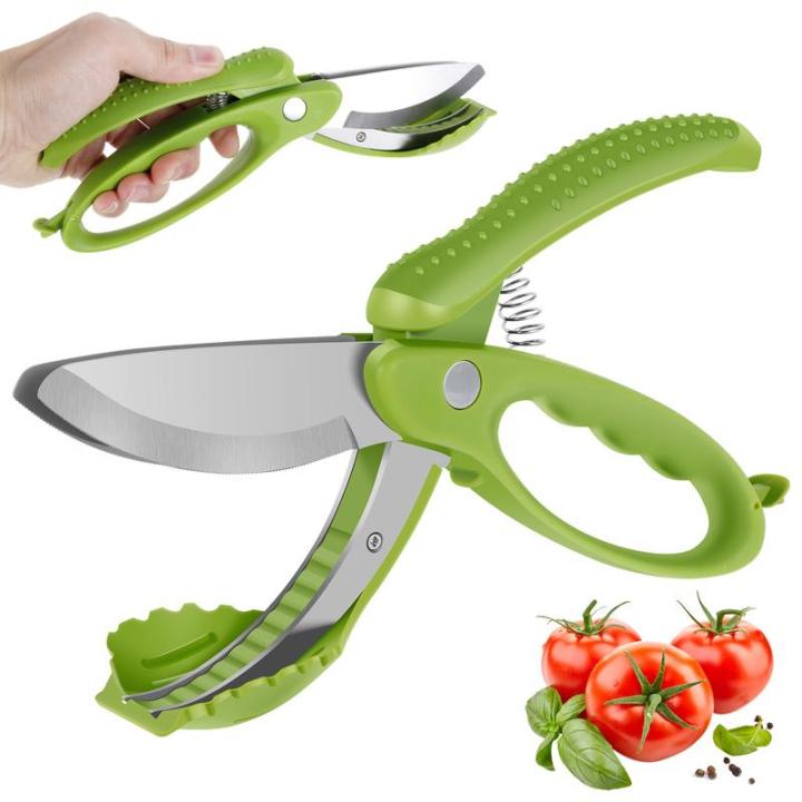 Salad Scissors for Chopped Salad, Salad Cutter Chopped Salad Tong Scissors for Salad Bowl and Cutter, Lettuce Chopper Salad Chopper Scissors