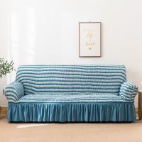 ☒™▧ Four seasons universal seersucker stretch universal all-inclusive sofa cover dustproof cat scratch