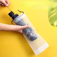 ✽♙☍ Plastic Bag Matte Translucent Umbrella Storage Bag Reusable Portable Umbrella Drawstring Storage Cover Home Storage Organizer