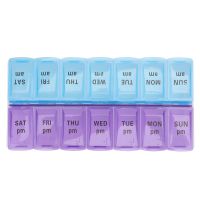 tdfj Weekly with 14 Compartments 7 Day AM/PM Organizer Medicine