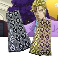 {Warm scarf}อะนิเมะคอสเพลย์ Jojo ผจญภัยที่แปลกประหลาดผ้าพันคอ Kira Yoshikage ผ้าพันคอผ้าฝ้ายฤดูใบไม้ร่วงฤดูหนาวที่อบอุ่นยาวห่อผ้าพันคอของขวัญคริสต์มาส