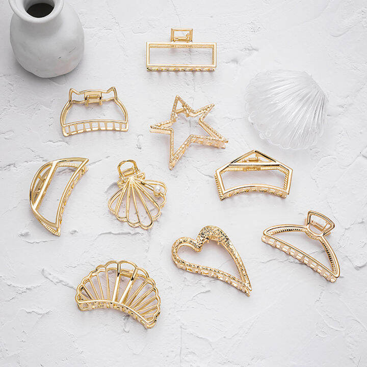 Natasia. Korean Style Fshion Alloy Mini Gold Hair Clip Small Metal