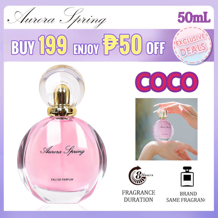 Aurora Spring COCO Perfume Eau De Parfum Spray for Women 50ML
