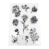 Rose Flower Silicone Clear Seal Stamp DIY Scrapbooking Embossing Photo Album Decorative Paper Card Craft Art Handmade Gift