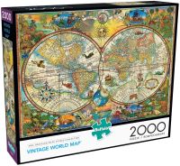 Buffalo Games  จิ๊กซอว์ประเทศ USAคุณภาพสูง Ancient Map ภาพแผนที่โบราณ 2000 ชิ้น ขนาดประมาณ 68*98 cm