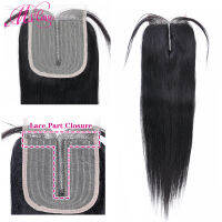 Transparent Human Hair T Part Lace Closure 4X1 Inch Highlight Bresilienne Closure Cheveux Humain Brazilian Straight Hair