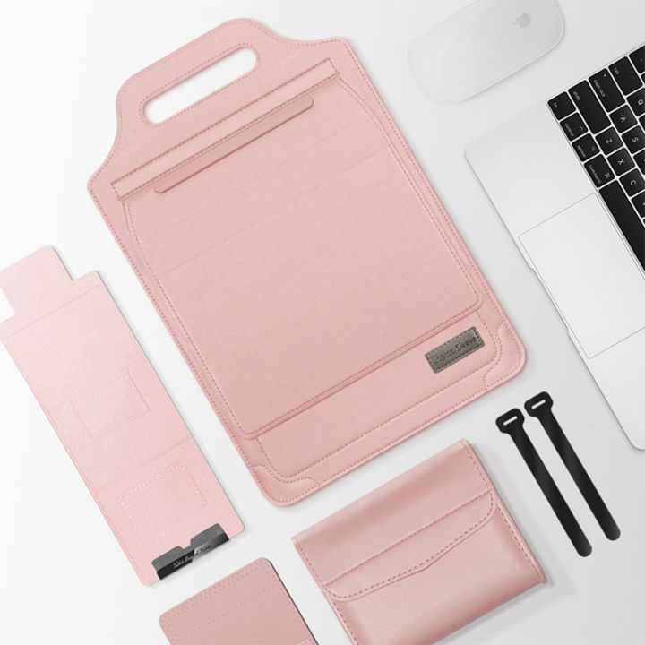 กระเป๋าที่จับแล็ปท็อปเหมาะสำหรับ-apple-macbook-huawei-กระเป๋าซับในแบบพกพาทำจาก-pu-กระเป๋าคอมพิวเตอร์บาง