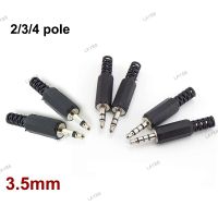 5/10pcs 3.5mm 2/3 Pole 4 pole mono stereo Audio Connectors Jack Plug Headphone Male Adapter 3.5mm 3.5 Male Plug Wire Terminals YB8TH