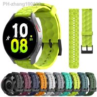 20mm 22mm Silicone Strap for Samsung Galaxy Watch 5 Pro 4 Classic 44 40mm 42mm 46mm Huawei GT 2/3 Football Pattern Sport Band