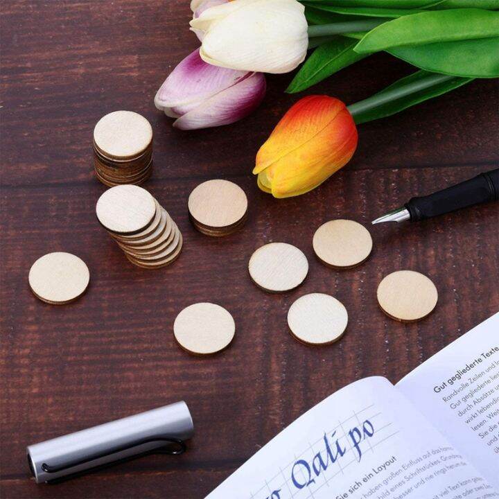 200-pieces-unfinished-wood-slices-round-disc-circle-wood-pieces-wood-chip-for-craft-1-5-inch