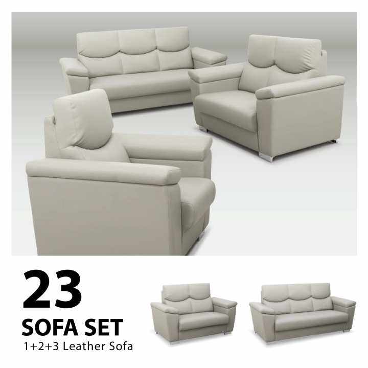 SOFA SET / 1+2+3 LEATHER SOFA/SET SOFA / LIVINGROOM SET/ MODERN FURNITURE DESIGN Lazada