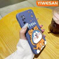 YIWESAN เคสสำหรับ Xiaomi POCO M3 Pro 4G 5G Redmi Note 10 5G Note 10T Note 11 SE 5G เคสลายการ์ตูนโดราเอมอนเคสดีไซน์ใหม่บางสร้างสรรค์เคสป้องกันขอบสี่เหลี่ยมเคสนิ่มเคสปลอกซิลิโคนกันกระแทก