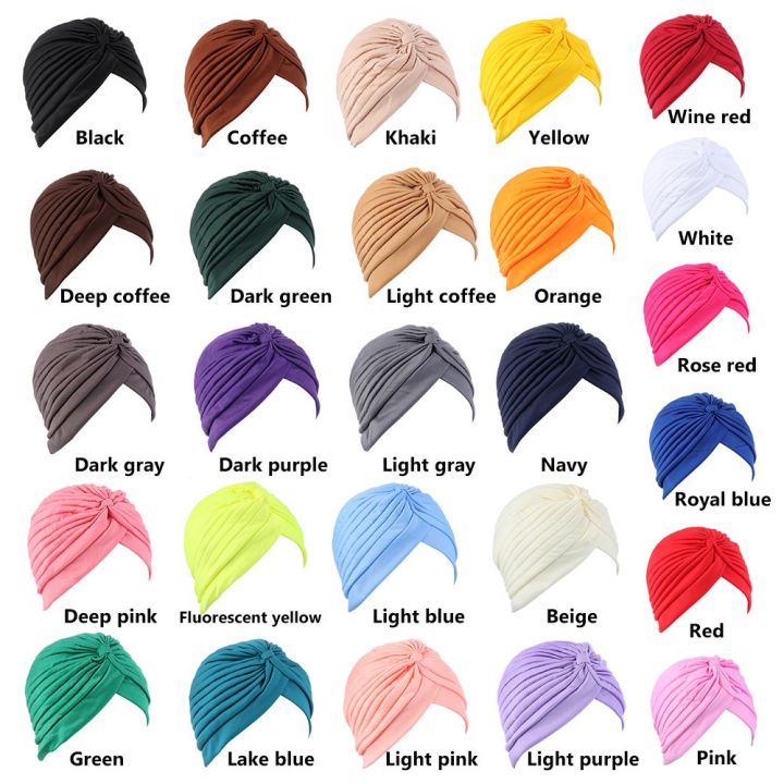 enddiiyu-ผู้หญิง-หมวก-หมวกคลุมศีรษะ-ผมร่วง-หมวกมุสลิม-ผ้าโพกศีรษะสำหรับสุภาพสตรี-คีโมแคป-ผ้าโพกหัวยืด