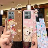 Durable ring Phone Case For Blackview Oscal C30/C30 Pro Fashion Design protective Anti-knock Cartoon Silicone Lanyard