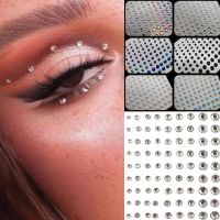 【YF】 Mixed Size Eyeshadow Diamond Stickers for Face Body Festival Decoration Self Adhesive Colored Diamonds Nail Rhinestone