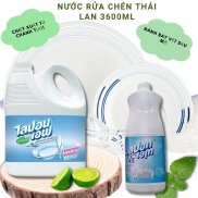 Nước Rửa Chén Bát Thái Lan Lipon, Can Lớn 3600ml chai 750ml