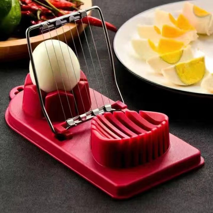 Multifunctional Egg Cutter Stainless Steel Egg Slicer Sectioner Cutter Mold  Flower-Shape Luncheon Meat Cutter Kitchen