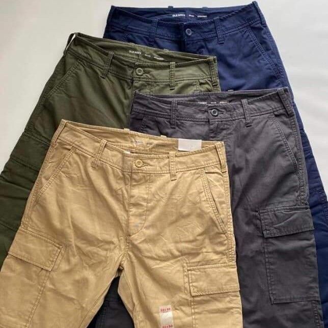 Old Navy Men's Straight Oxford Cargo Pants