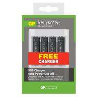 HOME Office 
					แท่นชาร์จ+ถ่าน AA ReCyko+Pro GP U411USB210BEFRTH-2GBEA4
				 อุปกรณ์สำนักงาน