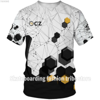 Summer CZ Short Sleeve New T-shirt 3D Printed Breathable Summer Fashion fashion versatile t-shirt