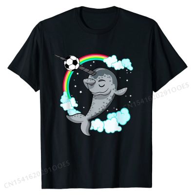Dabbing Narwhal Soccer Kids Men Women Gift T-Shirt T Shirts Design Hip Hop Male Tops &amp; Tees Design Cotton