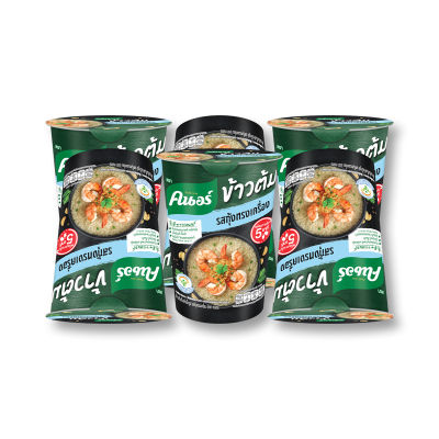 สินค้ามาใหม่! คนอร์ ข้าวต้มคัพกุ้งกระเทียม 40 กรัม x 6 ถ้วย Knorr Cup Rice Soup Shrimp 40g x 6 Cups ล็อตใหม่มาล่าสุด สินค้าสด มีเก็บเงินปลายทาง